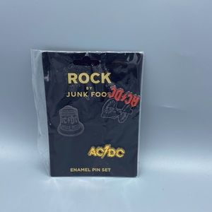 Rock by Junkfood enamel pin set AC/DC